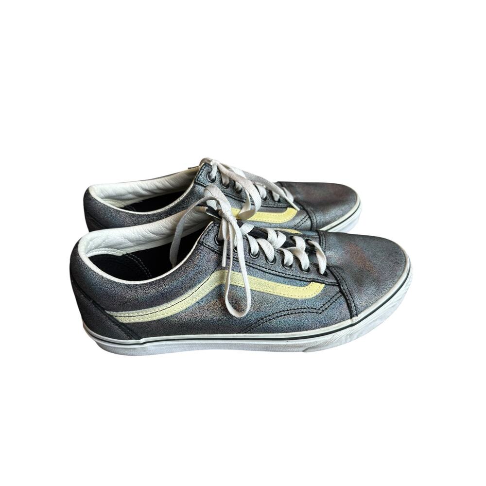 Vans Old Skool Prism Suede Silver Holographic Sneakers Men’s 10